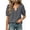 A1146 Gray, variant on Womens Henley Tops Casual Puff Sleeve Blouses Smocked Cuff Shirts Soft Everyday Tees