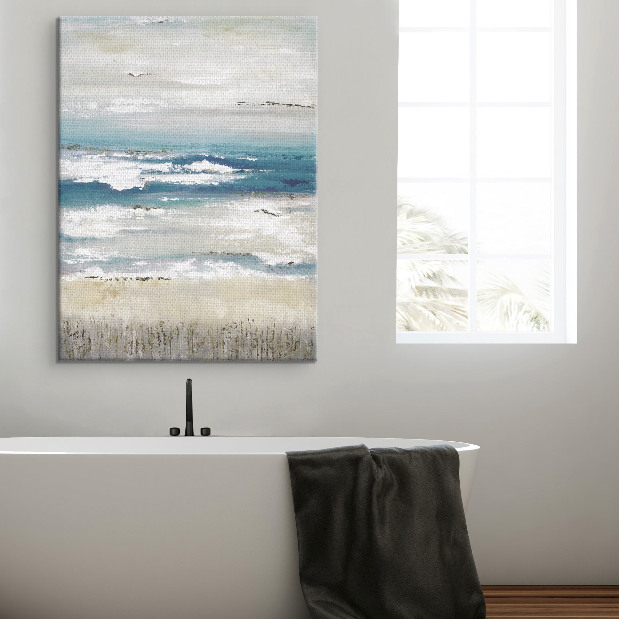 Masterpiece Art Gallery Distant Horizon Light On The Coast By Tava Studios Canvas Art Print 30" x 40"