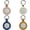 mix color, variant on PU Leather Badge Display Pouch Keychain, Clear Window Portable Organizer, 4Pcs Mix Color 5.5cm