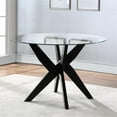 thumbnail image 2 of Steve Silver Amalie 5-Piece Dining Set - Black with Grey Velvet Chairs, 2 of 10