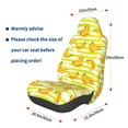 thumbnail image 3 of Wukai Bananas On A Striped Full Set Car Seat Covers with Soft Padding Universal Auto Front Seats Protector and Cushion Mat, 3 of 5