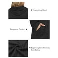 thumbnail image 4 of NISVIYA Women's Plus Size Charcoal Hoodie - Ribbed Knit Long Sleeve Casual Sweater with Front Pocket Black, 4 of 5