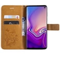thumbnail image 2 of Samsung Galaxy S10 (5G) Wallet Case, Dteck Embossed Butterfly Flip PU Leather Folio Stand Case Cover Built-in Card Slots & Money Pocket, with wrist Strap, For Samsung Galaxy S10 5G, Yellow, 2 of 6