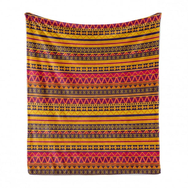 Download Tribal Soft Flannel Fleece Throw Blanket, Vector Style ...