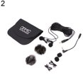 thumbnail image 2 of Gwong Electrónica Lavalier Dual Lavalier Mic Lapel Clip-on Micrófono condensador para iPhone Android, 2 of 7