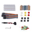 thumbnail image 4 of Electronics Component Starter Kit, Male To Male Cable LED Lights Electronics Component Kit 400 Hole Breadboard  for DIY, 4 of 7
