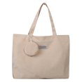 thumbnail image 1 of Bolso Mano Pana para Mujer Bolso Informal Plegable Gran Capacidad (caqui), 1 of 9