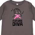 thumbnail image 4 of Inktastic Future Diva Baby Girl Singer Girls Long Sleeve Toddler T-Shirt, 4 of 5