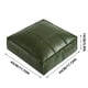 thumbnail image 3 of Funda puf otomana de piel sintética | Asiento de reposapiés marroquí sin relleno | Cojín de suelo impermeable y duradero para almacenamiento y reposapiés | Interior, Exterior | 17.7"x17.7"x5.9" | No, 3 of 7