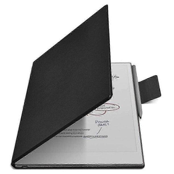 For ReMarkable Paper Pro Case PC+PU Leather Tablet Magnetic Cover with Pen Holder Auto Wake/Sleep