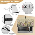 thumbnail image 6 of Renewold Toaster Oven Cover Dustproof Microwave Oven Air Fryer Protector Case Polyester Small Appliance Protective Cover, 20.5 x 16.5 x 10 Inches, Daisy Lavender Dragonfly Butterfly, 6 of 7