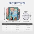 thumbnail image 3 of Picia Coastal Cat By The Window 2 Piece Car Windshield Sun Shade Foldable | Foldable Sun Shield for Front Window Blocks UV Rays and Keeps Your Vehicle Cool-Medium, 3 of 7
