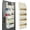 Ivory White, variant on Over The Door Organizer with 8 Side Mesh Pockets, 44lb Weight Capacity Hanging Behind The Door Bathroom Organizers and Storage Suitable for Storing Toys, Shoes, Towels, Lvoy White, 5 Shelf