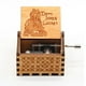 thumbnail image 3 of Caja Musical tallada antigua, caja De música De madera con manivela, temática De amor, regalo De cumpleaños, ataúd De fiesta, 3 of 4