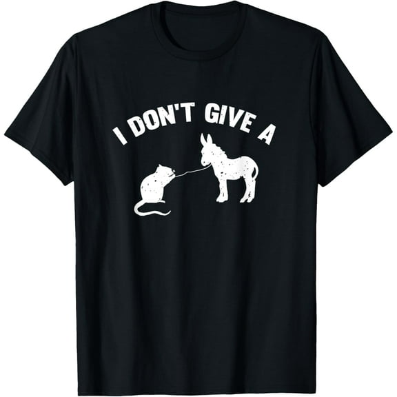 I Don't Give A Rats Ass Distressed T-Shirt T-ShirtBrand clothing, men and women can wear, black, white, gifts.