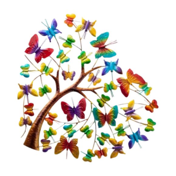 jesticaly Art Mural en Métal Décoration Maison Arbre Art Vie Mural pour Cuisine Entrée Chambre
