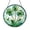 Acrylic 3.5 Inch, variant on Stained Glass Green Clover Suncatcher, Botanical Window Hanging Decor, Round Leaf Glass Art Panel Ornament Gift for Nature Lovers