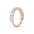 thumbnail image 4 of AFFY Half Eternity Wedding Band Ring, 1.95 Carat (ctw) Oval Cut Lab Grown Diamond Rings for Women In 10K Solid Rose Gold F-G, VS-SI Quality Ring Size-5.5, 4 of 6