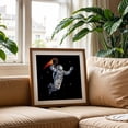 thumbnail image 3 of Space Dunk - Digital Art Astronaut Space Cosmic Sci-Fi Stars Surrealism Basketball Unframed Wall Art Print 40 x 40 inches, 3 of 9