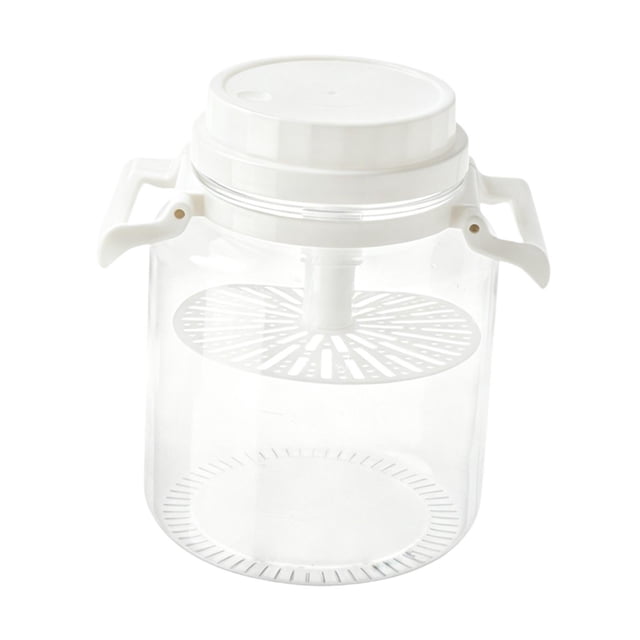 Mornei Pickle Jar Fermentation Bottle Kimchi Container Accessories Food Storage Box for White 5 L