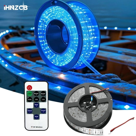 IHNZCB  Blue LED Marine Courtesy Lights Boat Transom Mount Light Waterproof Transom Cockpit Navigation Lighting Waterproof for Fishing Pontoon Kayak Yacht Sailboat