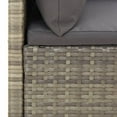 thumbnail image 5 of vidaXL 5 Piece Patio Lounge Set with Cushions Gray Poly Rattan, 5 of 9