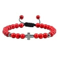 thumbnail image 1 of iju7gthy Srpg33 Hand Braided Rope Bracelet Turquoise Beaded Bracelet For, 1 of 7