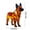 A, variant on Miniature Dog-Shaped LED Desk Lamp, Small Dog Lamp, Retro Stained Resin Tabletop Night Light,Charge Powered Table Lamp Puppy Glow Lamps for Home Bedroom Desk