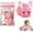 Pink, variant on Build a Bunny Easter Craft Kit, Build Your Own Bunny DIY Decoration, DIY Bunnys Craft Pack with Pom Poms, Felt Ears & Pipe Cleaners, Easter Party Favors, Home Decorations (White)