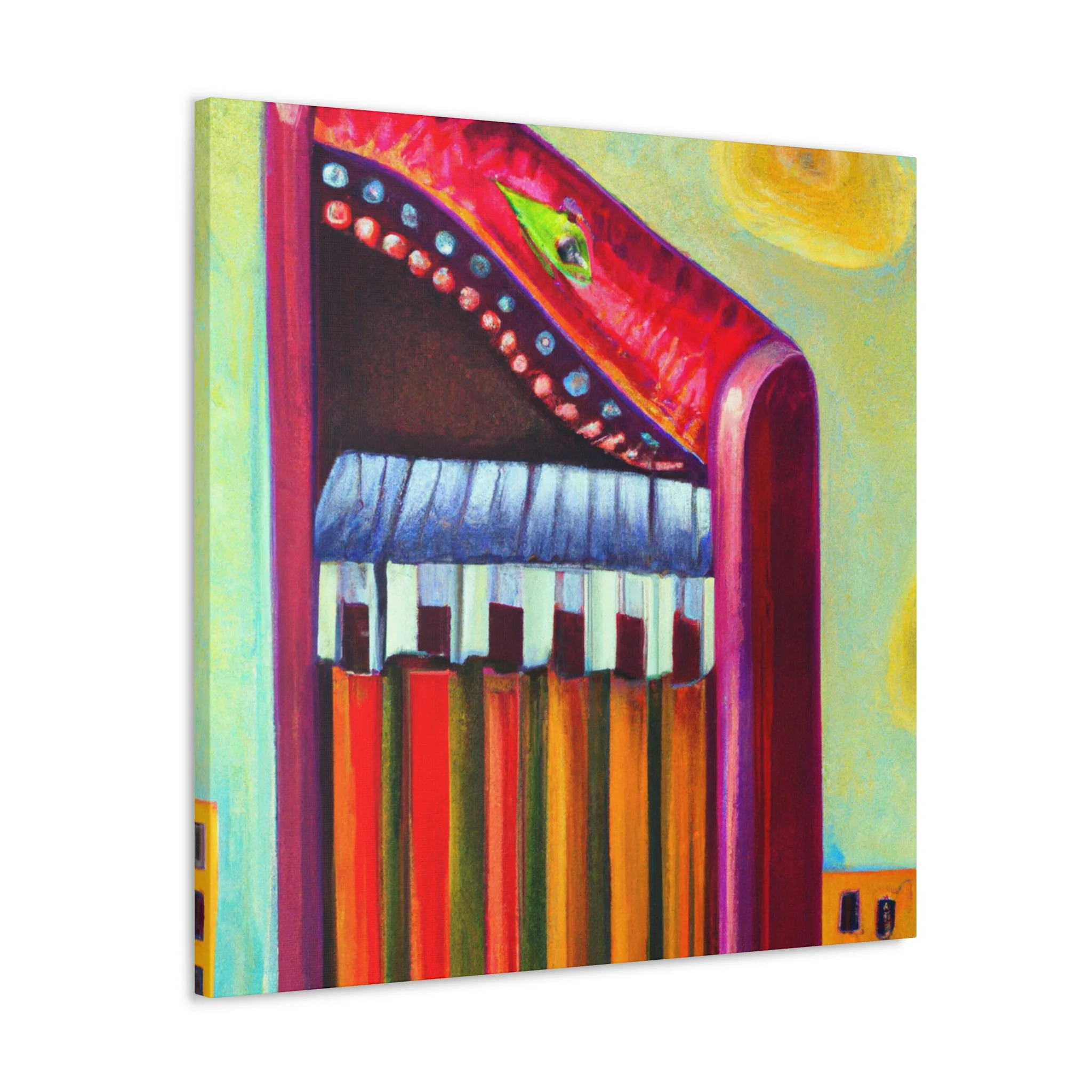 Harmonica in Reflection - Canvas
