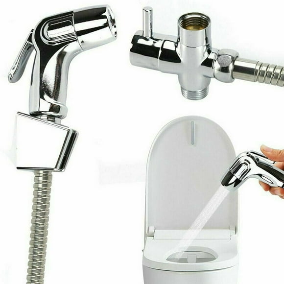 MesaSe Pomme de Douche Douche Bidet Toilette Vaporisateur à Main Jet Shattaf Kit Chrome +Divertisseur