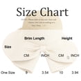 thumbnail image 2 of Women's Back Bow Knot Straw Sun Hat with Split Brim - UPF 50+ UV Protection Foldable Beach Hat, 2 of 5