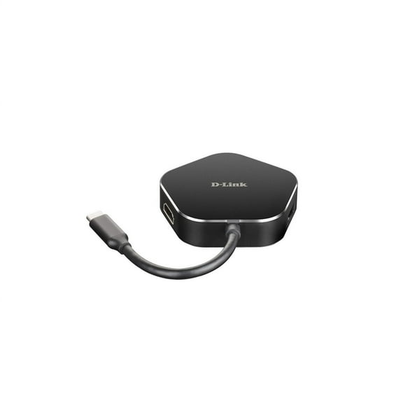 D-Link USB-C DUB-M420-US USB Hub, Black