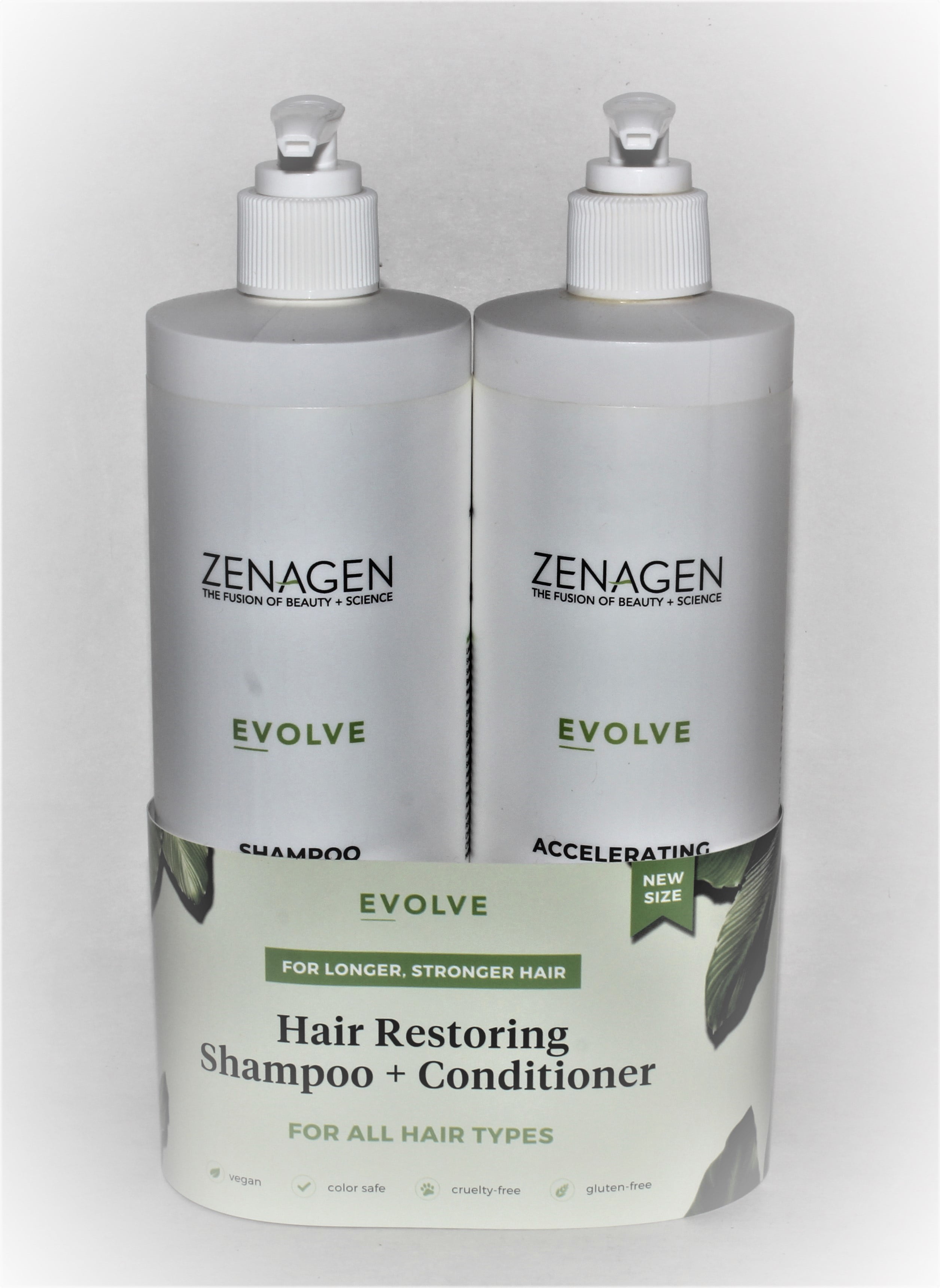 Zenagen evolve Hair Restoring Shampoo and Conditioner Unisex 16.9 oz