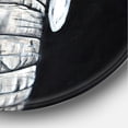 thumbnail image 3 of Designart 'The Close Up Portrait Of An African Elephant' Farmhouse Circle Metal Wall Art 36x36 - Disc of 36, 3 of 5