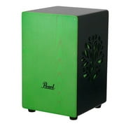 Pearl 3D Cajon w/ Green Faceplate and 3D Tree