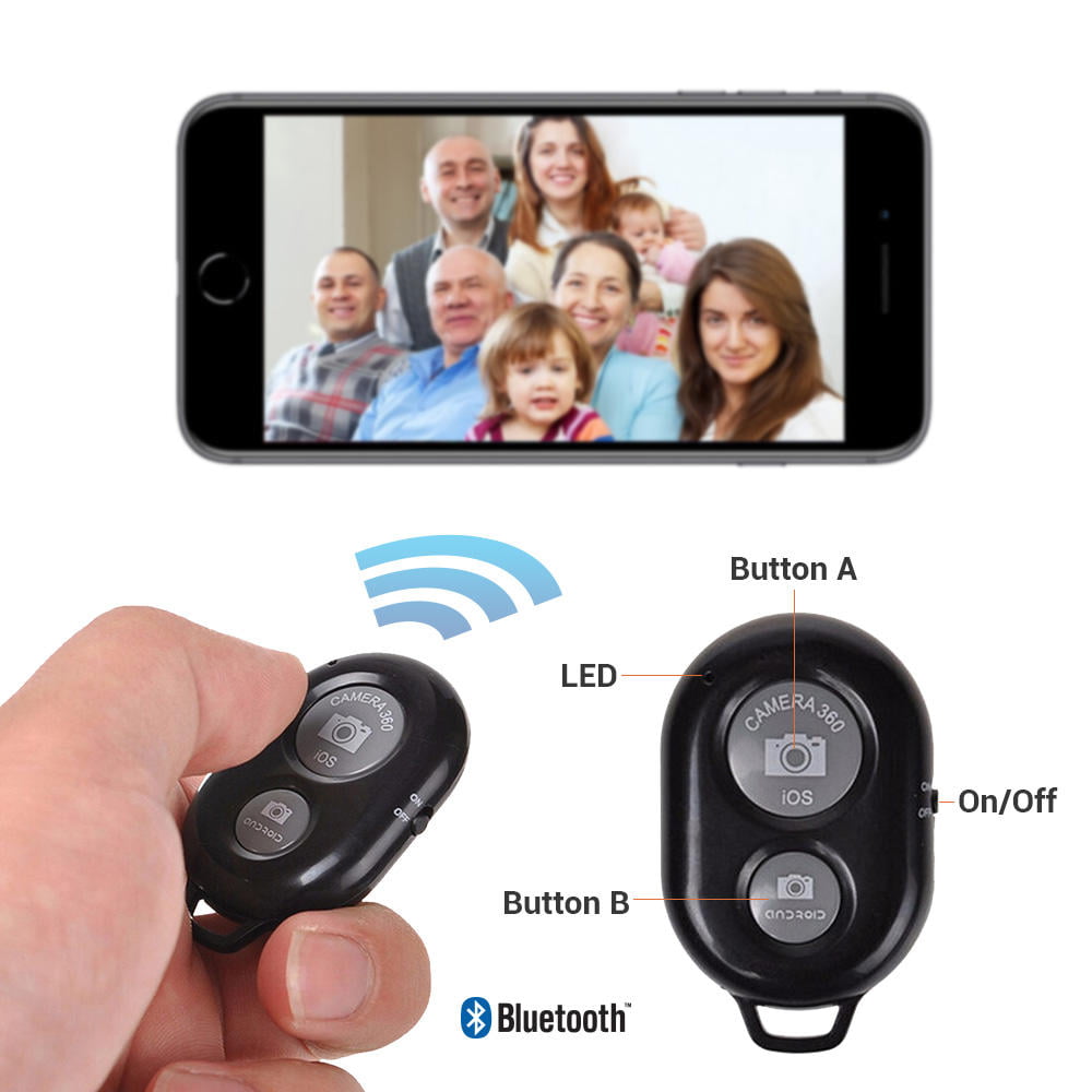 Selfie Bluetooth Fernbedienung Selbstauslöser Remote iOS Android^/& Shutter H4M6 