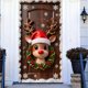thumbnail image 4 of Adornos navideños, adornos navideños, regalos navideños, cubierta de puerta navideña, decoración navideña, cubierta de puerta, ambiente de fiesta navideña, tela de fondo, cubierta de puerta de poliést, 4 of 6