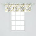 thumbnail image 2 of Ambesonne Cactus Valance Pack of 2, Botanical Little Triangles, 54"X18", Multicolor, 2 of 2