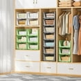 thumbnail image 3 of Closet Organizers, 5 Pack Folding Plastic Drawer Storage for Clothes, Stackable Storage Bins for Closet Cupboard RV Bathroom (5 L) (Gray), 3 of 14