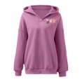 thumbnail image 3 of And Winter Fashion Ice Printed Women's Hooded Sweatshirt Without Pockets Hoodie for Women Long Hoodie Dresses for Women Sweatshirt Plain Womens Womens Long Hoodies Hoodie with Zip Zipper Hoodies Women, 3 of 4