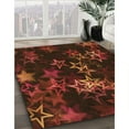 thumbnail image 3 of Ahgly Company Machine Washable Indoor Rectangle Transitional Saddle Brown Area Rugs, 4' x 6', 3 of 7
