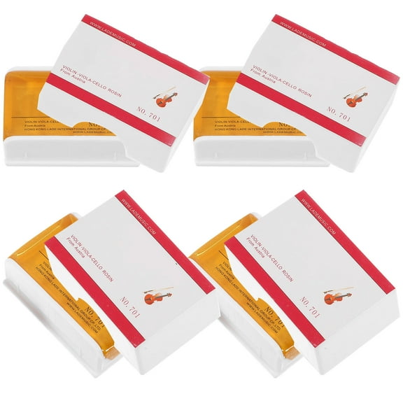 PTOOTP 4Pcs Assorted Color Violin Rosins for Effective Instrument Maintenance