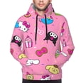 thumbnail image 5 of Lsque Sanrio Pattern Casual Men's Hoodie,Hooded Sweatshirt with Kangaroo Pocket,Pullover Hoodie-Small, 5 of 8