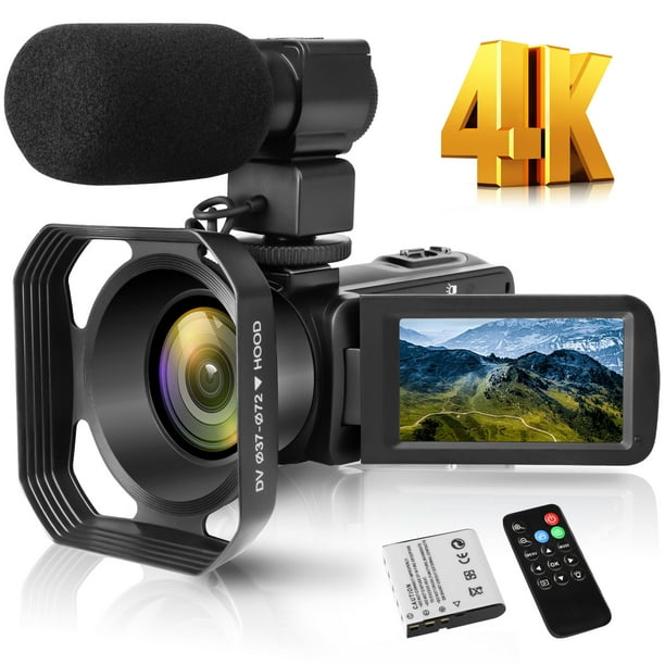 4K Video Camera Camcorder, EEEkit HD 48MP 30FPS YouTube Vlogging Camera ...