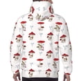 thumbnail image 7 of Sikiie Different Mushrooms Men's Hoodie, Essentials Hoodie, Sweatshirt, Pullover Hooded Sweatshirt for Men-Small, 7 of 7