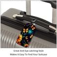 thumbnail image 3 of Square 2Pack PU Leather Sunflower Butterfly Cruise Luggage Tag with Privacy Cover and Name ID Tag for Travel Handbags Backpacks Luggage Tags, 3 of 6