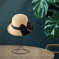 thumbnail image 4 of Soporte para peluca de metal, soporte para sombrero, soporte para cabeza de peluca estable y resistente de 12,6 pulgadas, soporte de almacenamiento duradero para sombrero, negro, 4 of 5