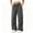 Gray-pants, variant on Women's Drawstring Waist Zip Pocket Ruched Parachute Wide Leg Pants Lightweight Outdoor Casual Windbreaker Trouser Purple M