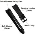 thumbnail image 3 of Galaxy Watch 6/5/4 Band 40mm 44mm-6 Classic 43mm 47mm Strap Compatible with Samsung Galaxy Watch 4 Classic Band 46mm 42mm Hybrid of Leather and Silicone Watch Band for Women Men Smart Watch Wristband, 3 of 8